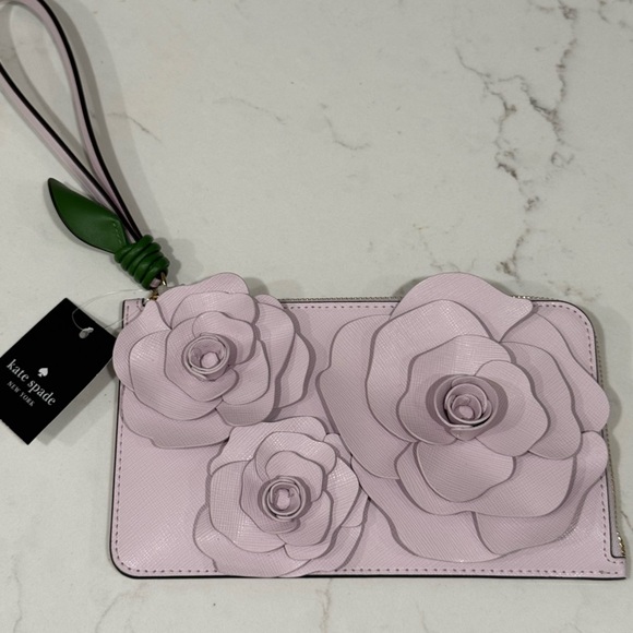 kate spade Handbags - NWT Kate Spade Pink Floral Wristlet